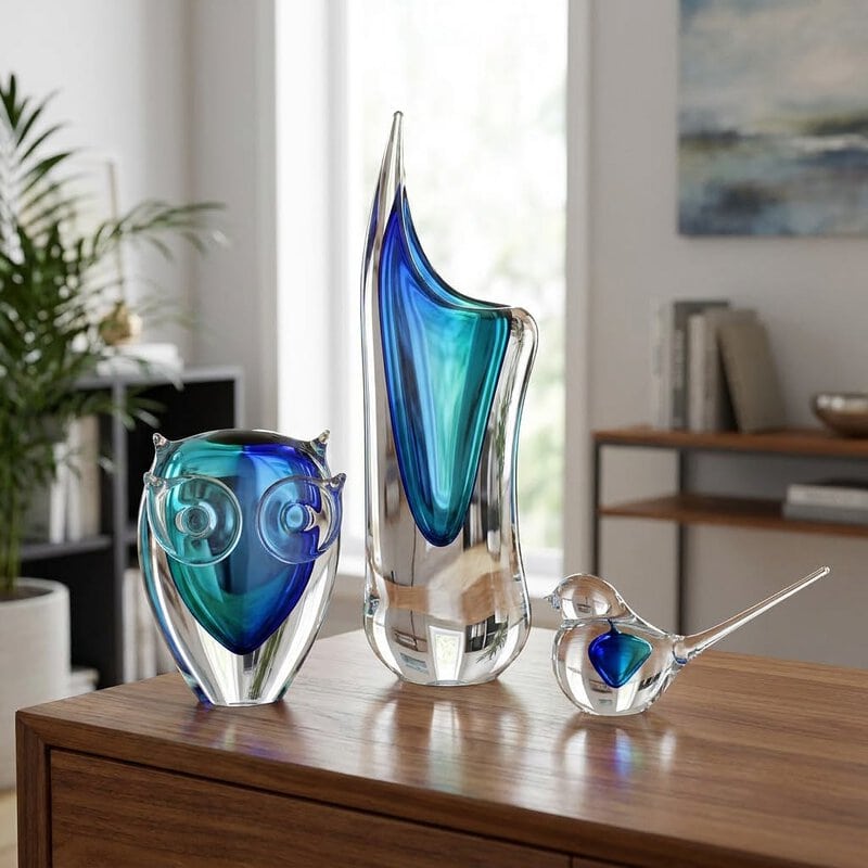 Detailní záběr na set v barvách kolekce AQUA