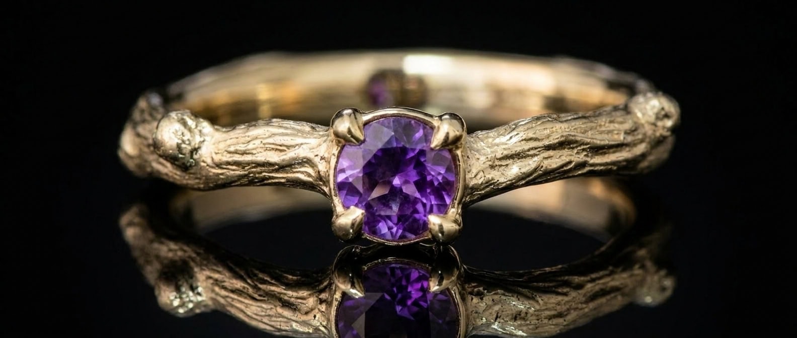 Luxusní kombinace ametystu a zlatého topazu - inspirace pro kolekci ELEGANT