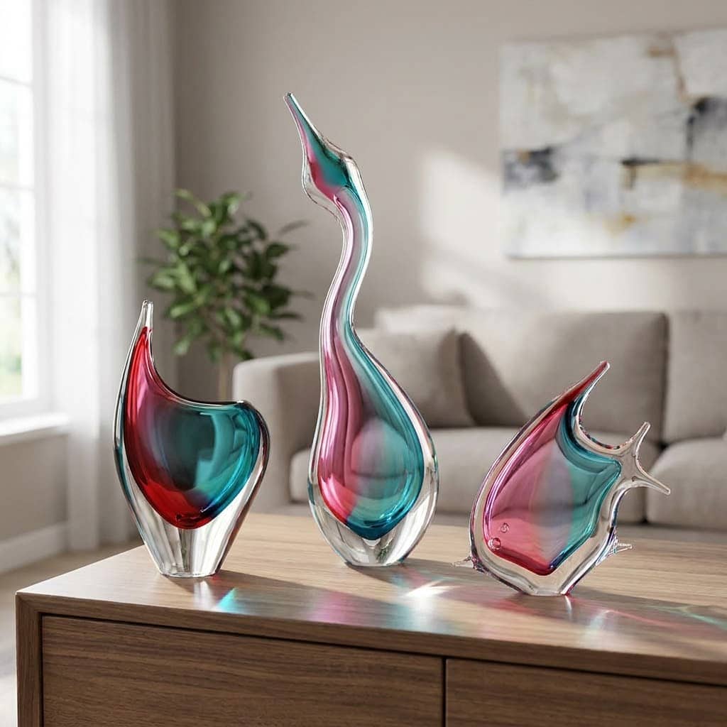 Skupinová fotografie produktů v sytě růžové a tyrkysové barvě