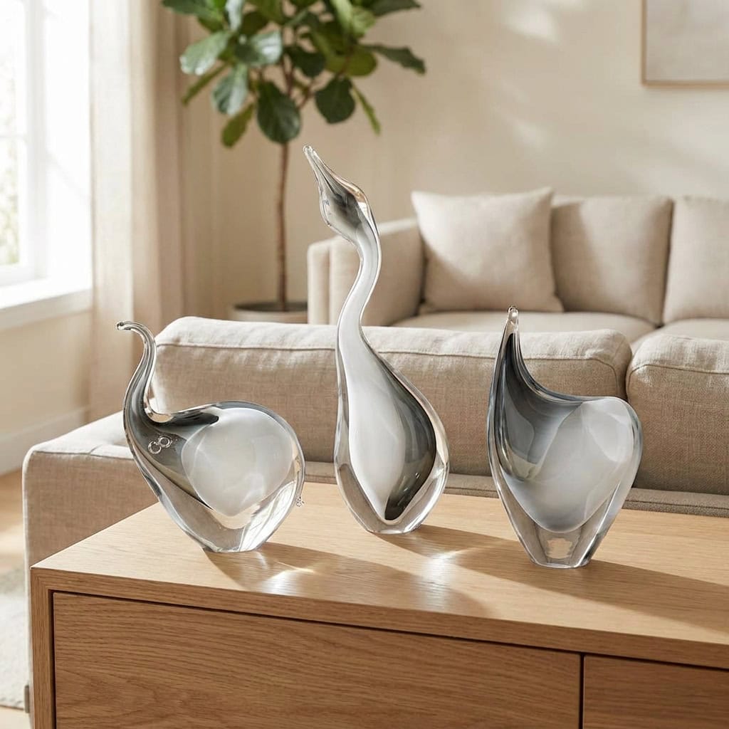 Skupinová fotografie produktů v barvách kouřově černá a opálově bílá